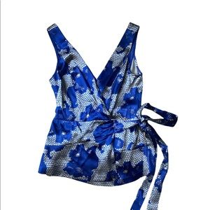 DVF Rezina Silk Wrap Top